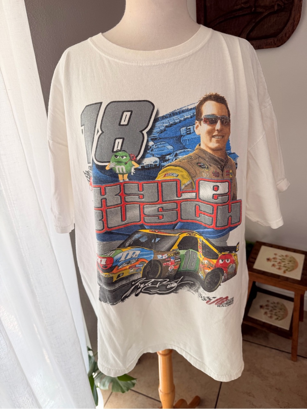 Vintage Kyle Busch M&M’s NASCAR Racing Tee 2X Chase Authentics